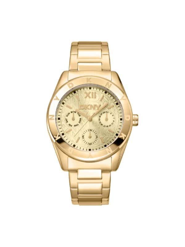 DKNY Chambers Multi Sport DK1L015M0035 χρυσό γυναικείο ρολόι