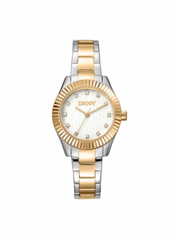DKNY DK1L017M0075 Chambers Glitz δίχρωμο γυναικείο ρολόι