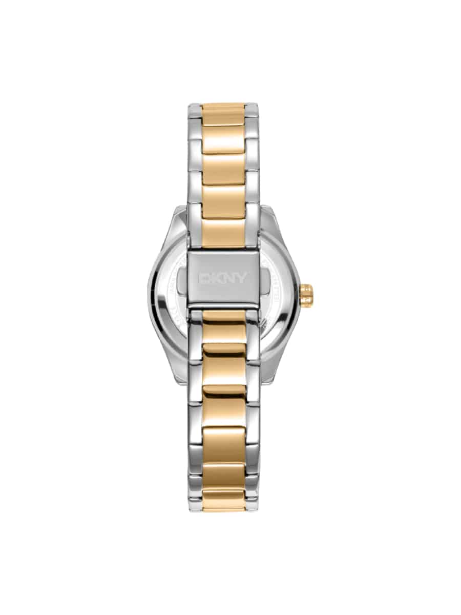 DK1L017M0075-back DKNY DK1L017M0075 Chambers Glitz δίχρωμο γυναικείο ρολόι - Image 2