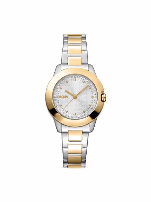 DKNY DK1L021M0075 Park Ave Logo δίχρωμο γυναικείο ρολόι