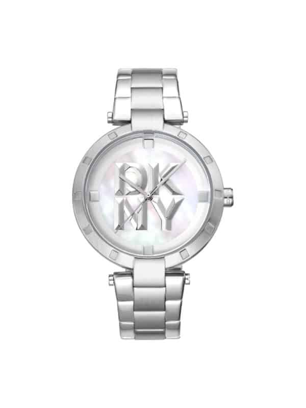 DKNY Essential Logo DK1L041M0045 ασημί γυναικείο ρολόι