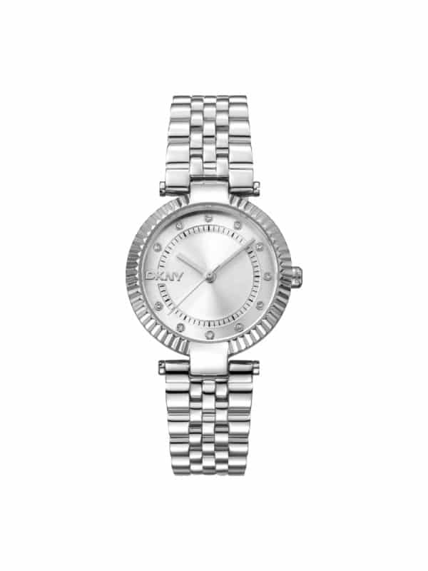 DKNY Essential Glitz DK1L042M0035 ασημί γυναικείο ρολόι
