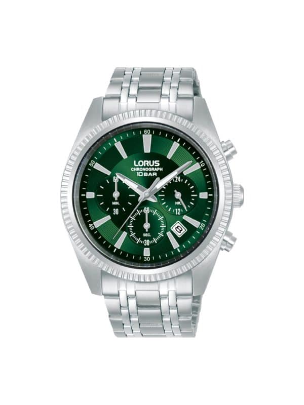 Ανδρικό LORUS Classic RT397KX9 ασημί μπρασελέ χρονογράφος