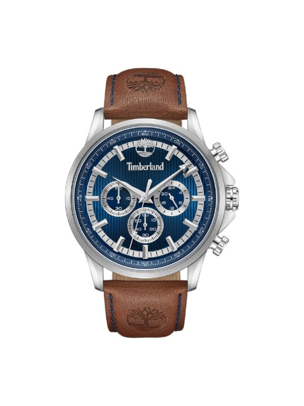 Ρολόι Timberland Bernardston TDWGF0054602 καφέ δερμάτινο λουράκι