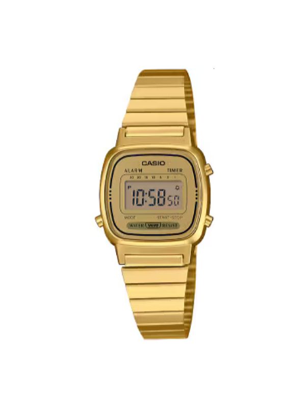 Casio vintage LA-670WEGA-9EF χρυσό μπρασελέ