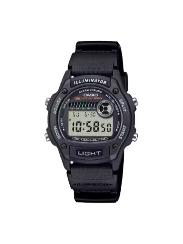 Casio Standard W-220H-1AVEF μαύρο λουράκι