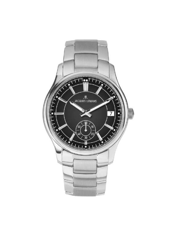 Jacques Lemans Derby 1-2197F men's watch with silver bracelet