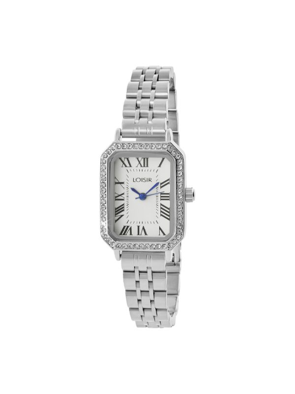 Loisir Mannish 11L03-00601 watch with steel bracelet and white dial
