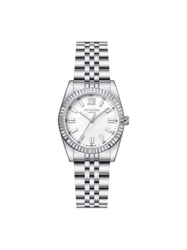Lee Cooper LC08303.320 women's watch with silver bracelet