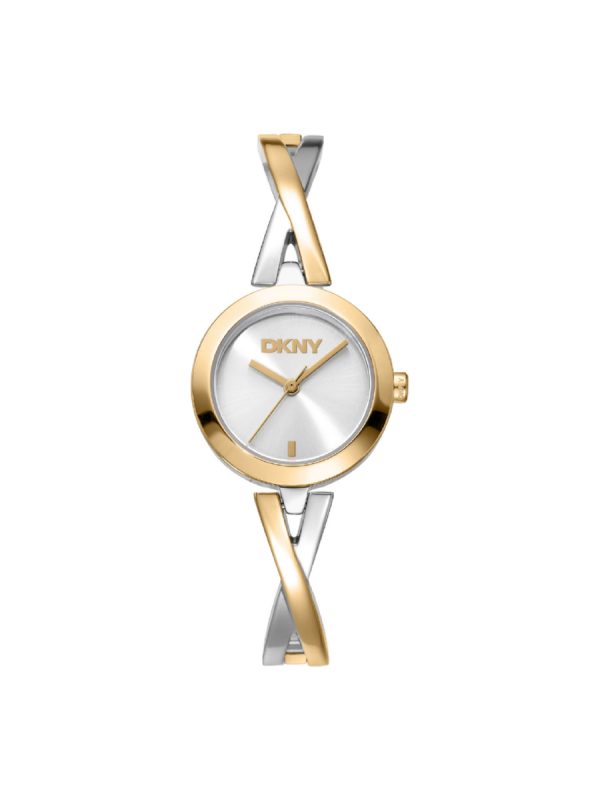 Ρολόι DKNY Half Bangle DK1L170M0025 γυναικείο με δίχρωμο μπρασελέ
