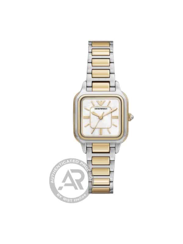 Γυναικείο ρολόι Emporio Armani Cecilia AR11745 δίχρωμο μπρασελέ