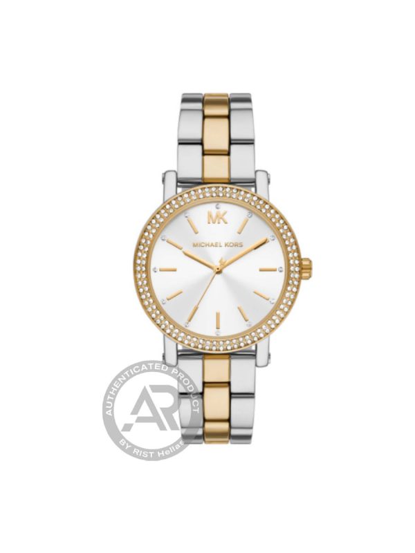 Ρολόι Michael Kors Corey MK7550 γυναικείο με δίχρωμο μπρασελέ