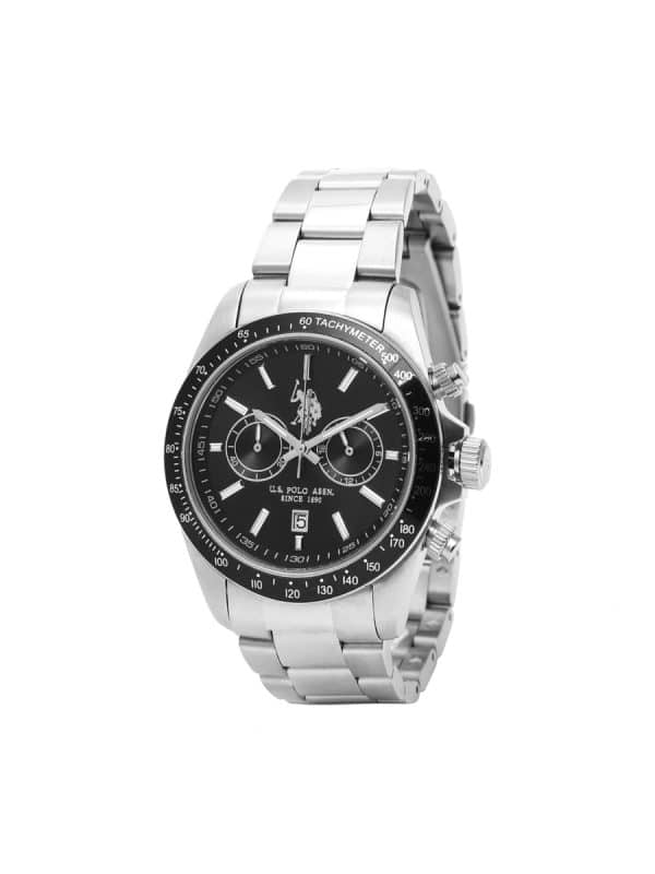 U.S. Polo Assn. Charles USP7005BK ασημί μπρασελέ ανδρικό