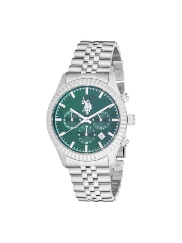 U.S. Polo Assn. Aron USP7341GR Men's Silver Bracelet Watch