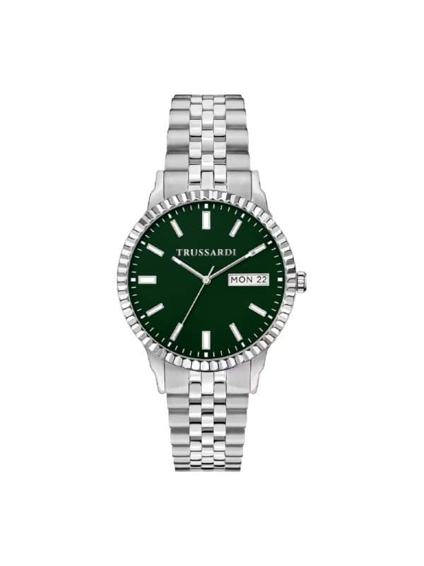 Ανδρικό ρολόι Trussardi t-bent R2453141010 ασημί μπρασελέ