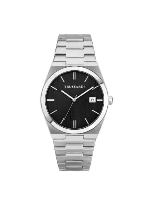Ανδρικό ρολόι Trussardi T-Milano R2453175006 ασημί μπρασελέ