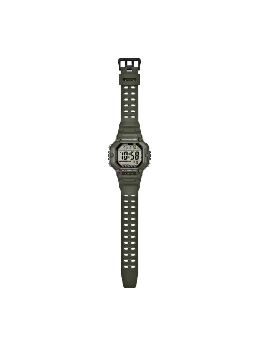 AE-1600HX-3AV_N Casio Timeless AE-1600HX-3AVEF Khaki Strap - Image 2