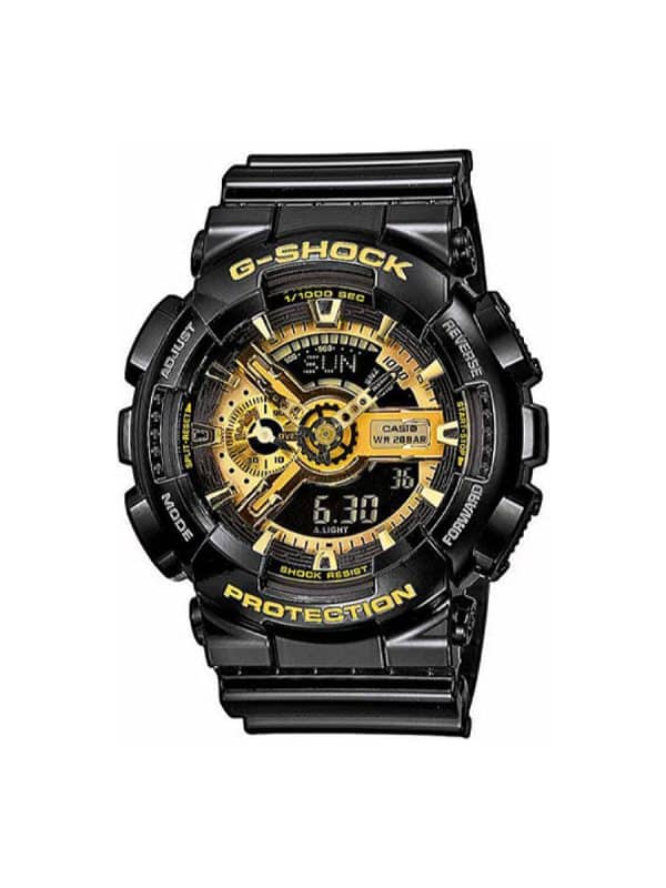 Casio G-Shock GA-110GB-1AER μαύρο αναλογικό / ψηφιακό