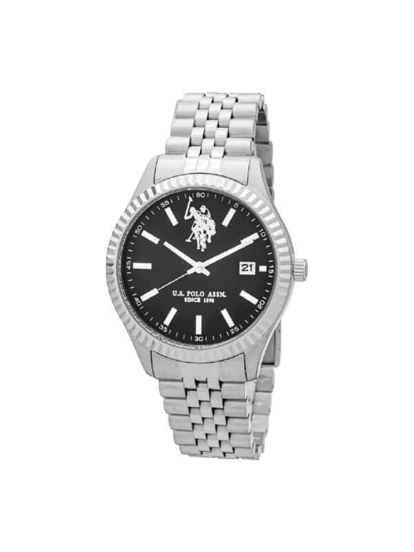 U.S. Polo Assn. Damian USP4991BK ασημί μπρασελέ