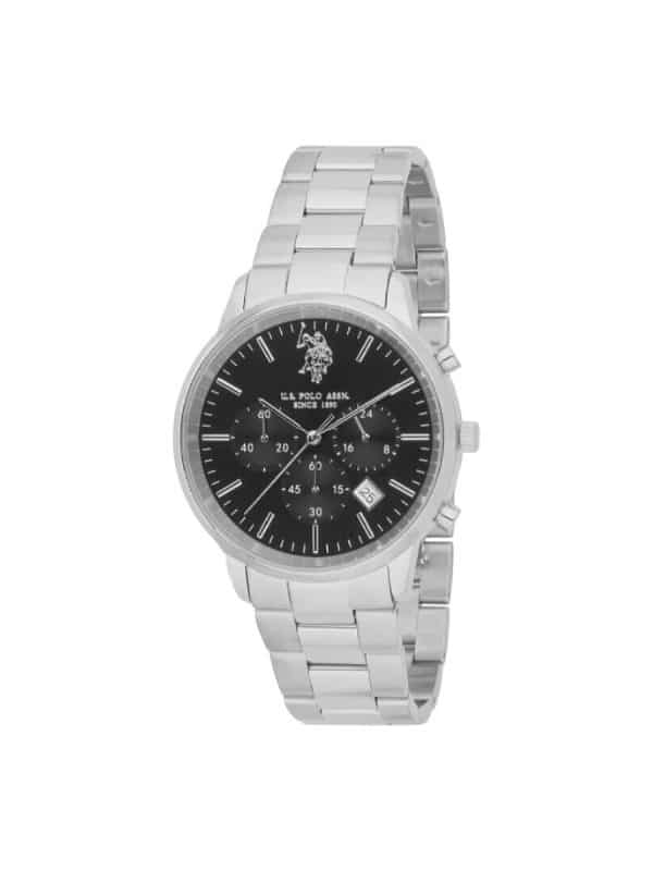 U.S. Polo Assn. Herald USP7244BK Silver Bracelet