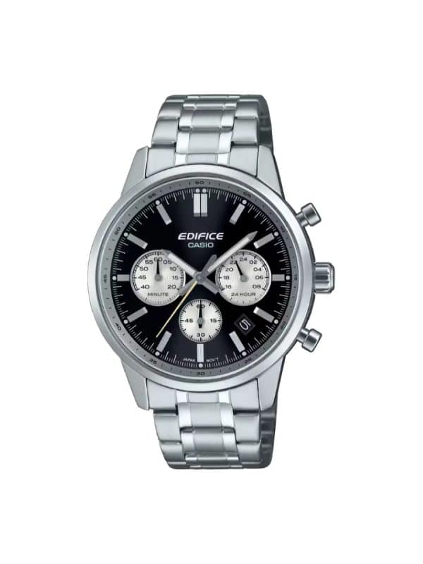 Casio Edifice EFR-575D-1AEF χρονογράφος ασημί μπρασελέ