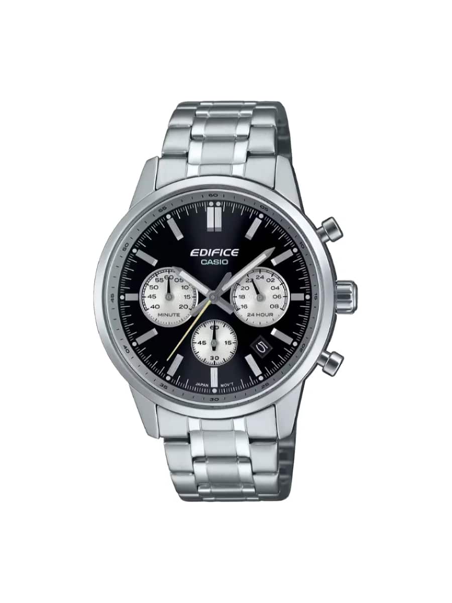 Casio Edifice EFR-575D-1AEF χρονογράφος ασημί μπρασελέ Casio Edifice EFR-575D-1AEF χρονογράφος ασημί μπρασελέ