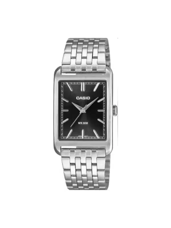 Ανδρικό Casio Timeless MTP-B215D-1AV ασημί μπρασελέ