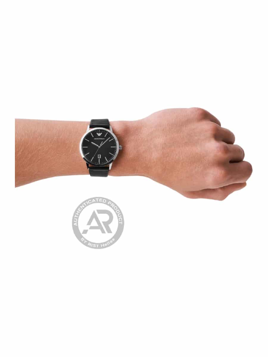 AR11193_2 Emporio Armani Ruggero AR11193 μαύρο ανδρικό ρολόι - Image 3