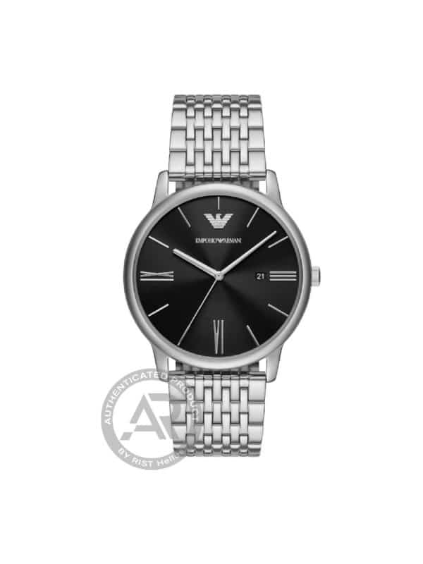 Ανδρικό ρολόι Emporio Armani minimalist AR11600 ασημί μπρασελέ